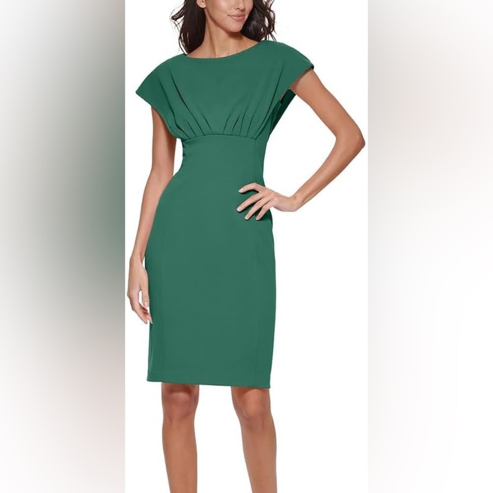 Gorgeous Emerald Calvin Klein cocktail dress